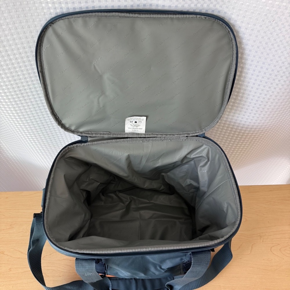 CleverMade Pacifica Collapsible Soft Cooler Bag Ocean Cognac 15 x 10 x 11 - Picture 6 of 9